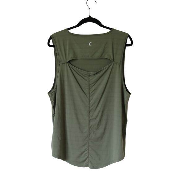 Women's ZYIA Olive Green XXXL Sleeveless Athletic Top Shirt - Picture 2 of 6